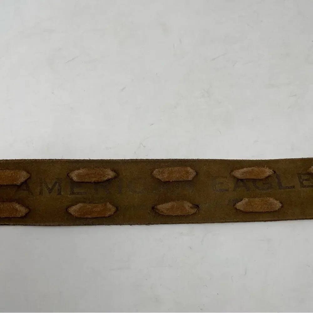 American Eagle Brown Leather Embellished 1.5